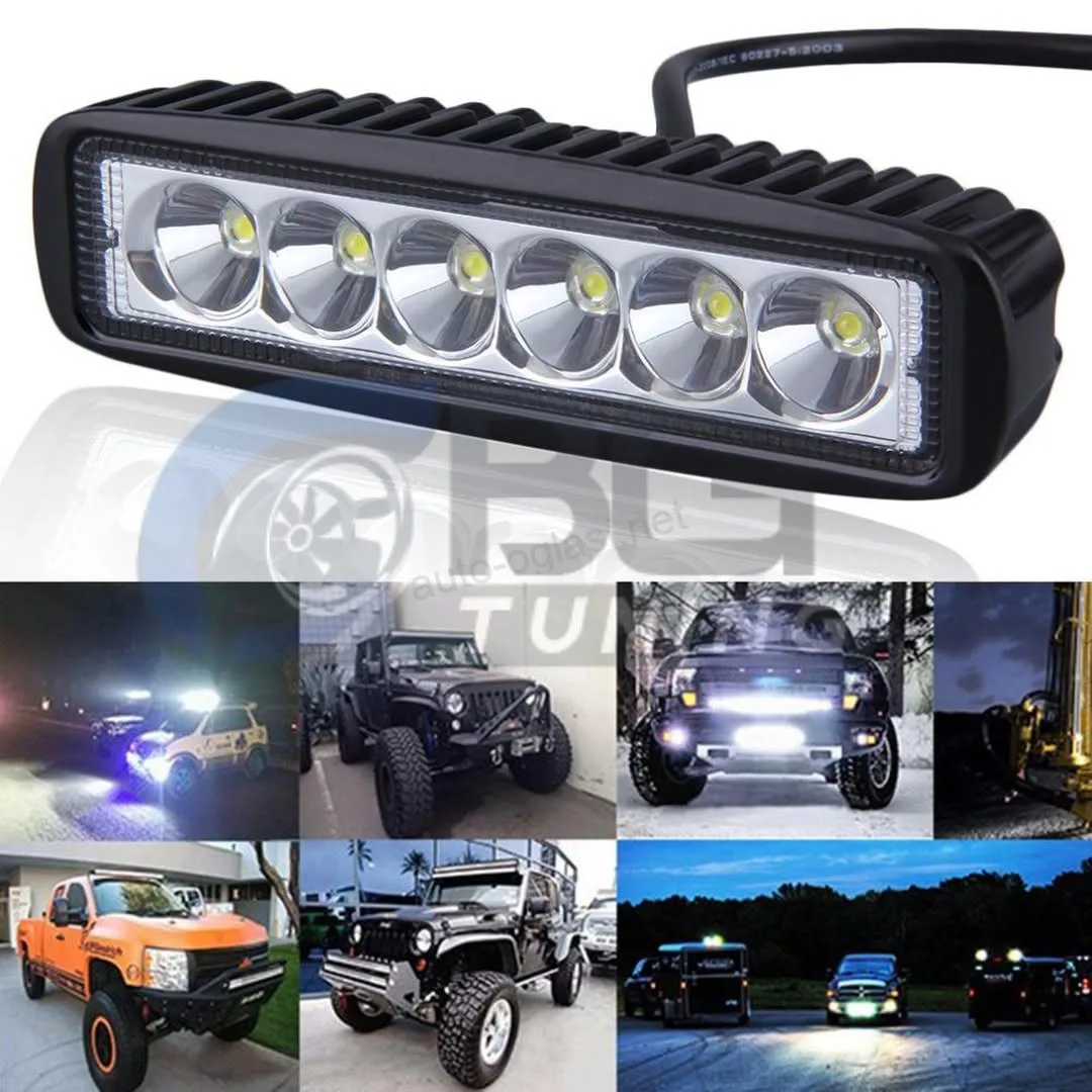 LED radni far 18w