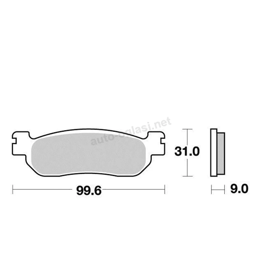 Disk pločice PERFTEC R90 S1263R ( SEMI SINTER )
