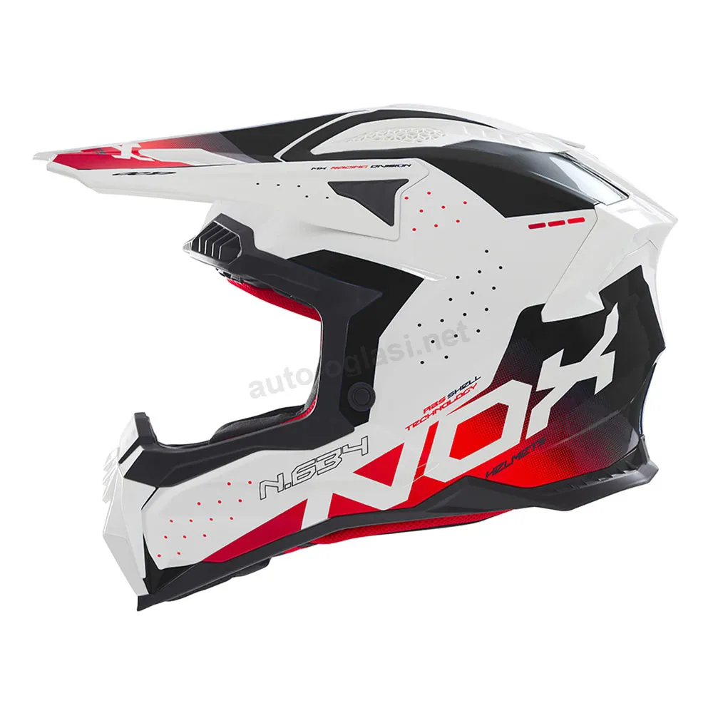 Kaciga NOX Cross N634 GRADIANT crveno bela
