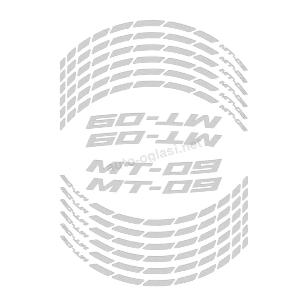 Traka za felne ukrasna Yamaha MT-09 (13-23) siva GP KOMPOZIT