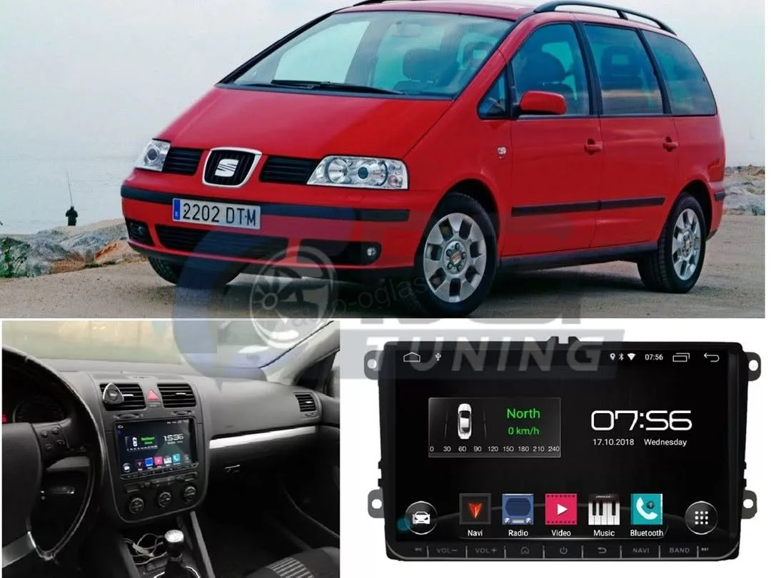 Seat Alhambra 2005 - 2012 Multimedija 9 inca Android