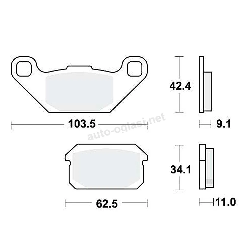 Disk pločice TRW MCB805SI ( SINTER )