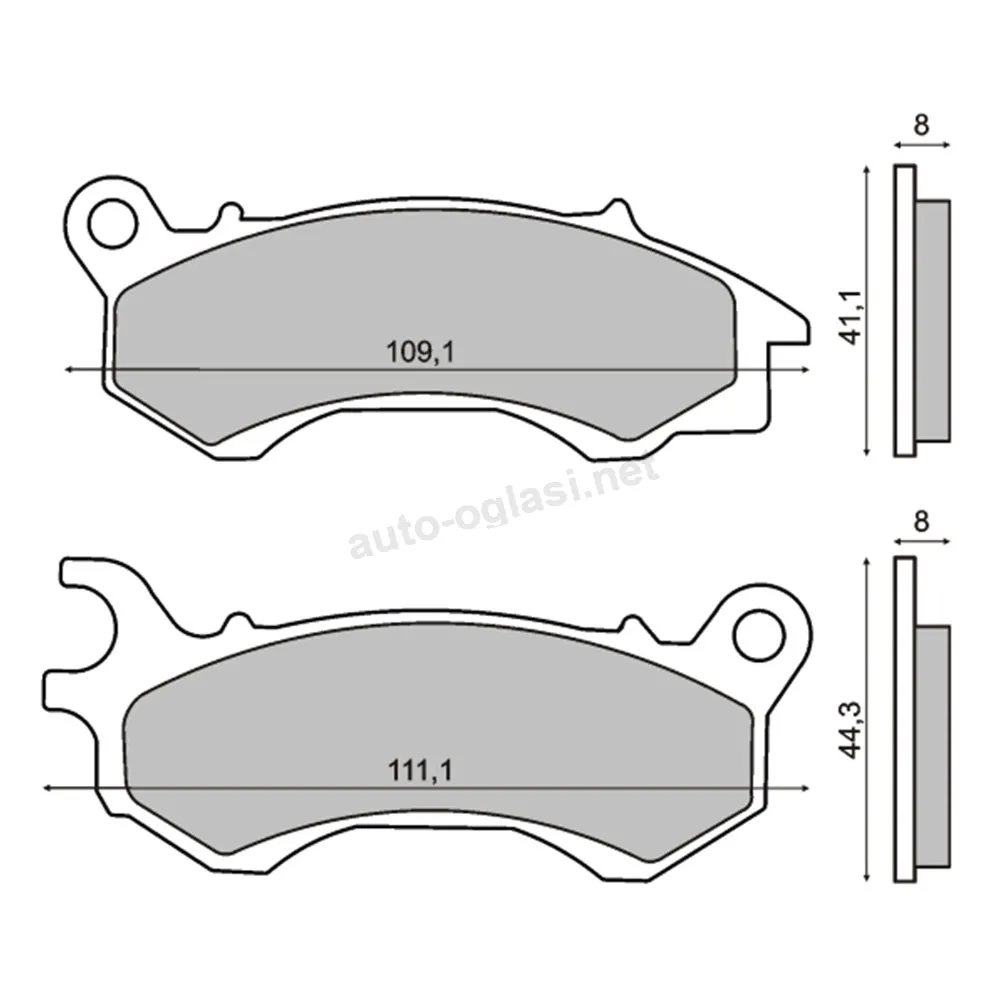 Disk pločice Honda PCX 125/150 prednje 10- RMS