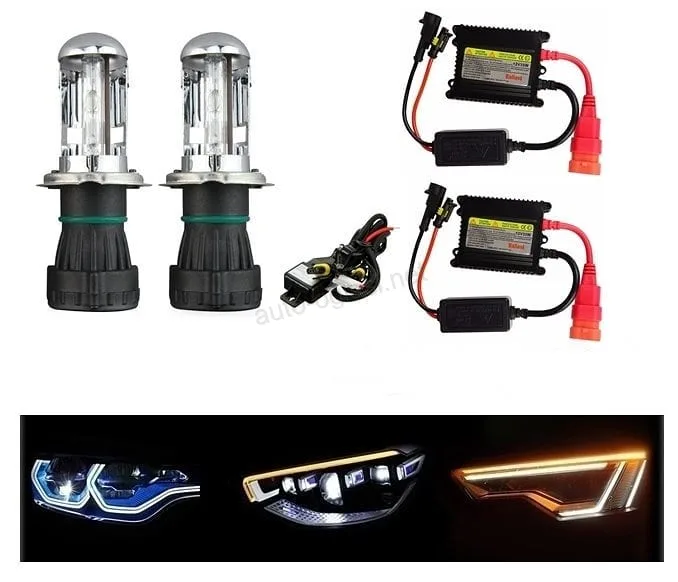 H4 bi xenon dc set