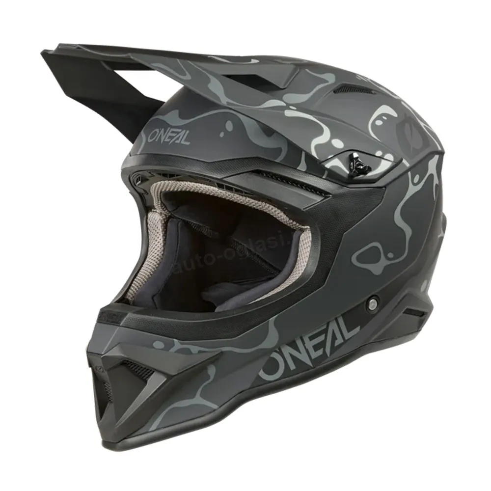 Kaciga ONEAL Cross 1SRS SPLASH crno siva XL