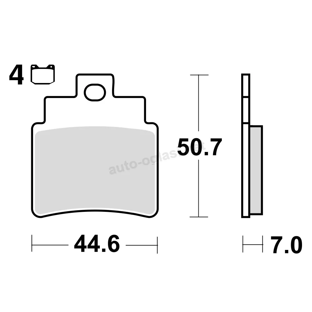 Disk pločice TRW MCB732SRM ( MAXI – SCOOTER SINTER )