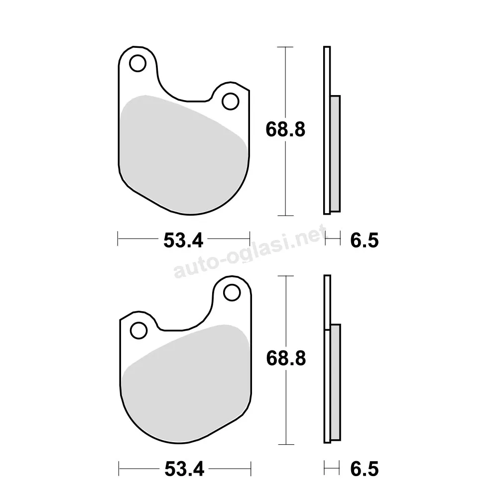 Disk pločice TRW MCB511 ( ORGANIC )