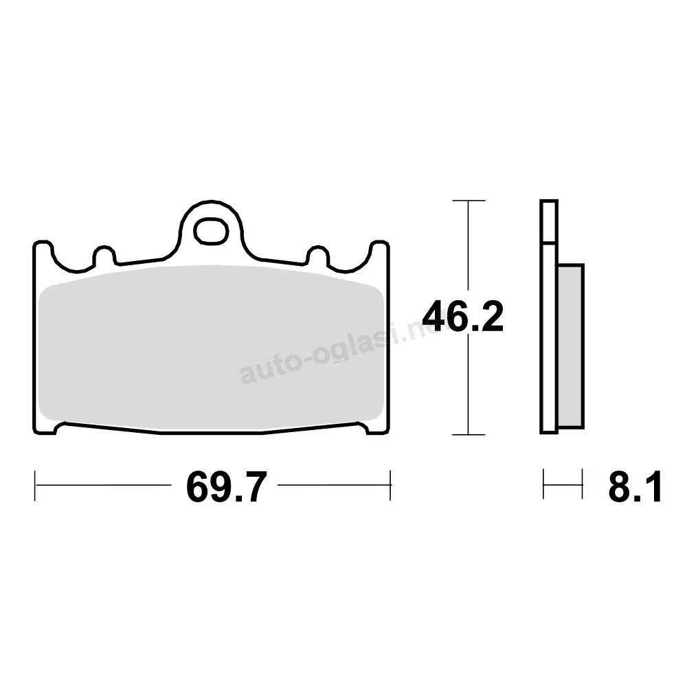 Disk pločice za motocikle TRW MCB602 ( ORGANIC )