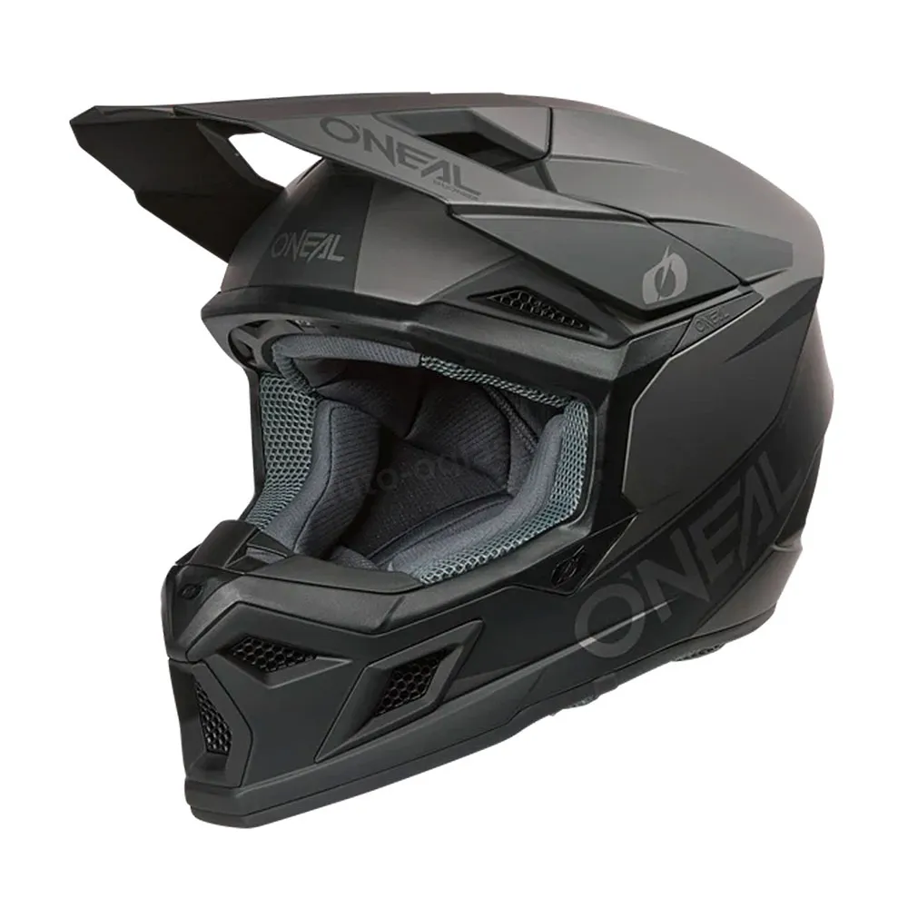 Kaciga ONEAL Cross 3SRS SOLID crno siva L