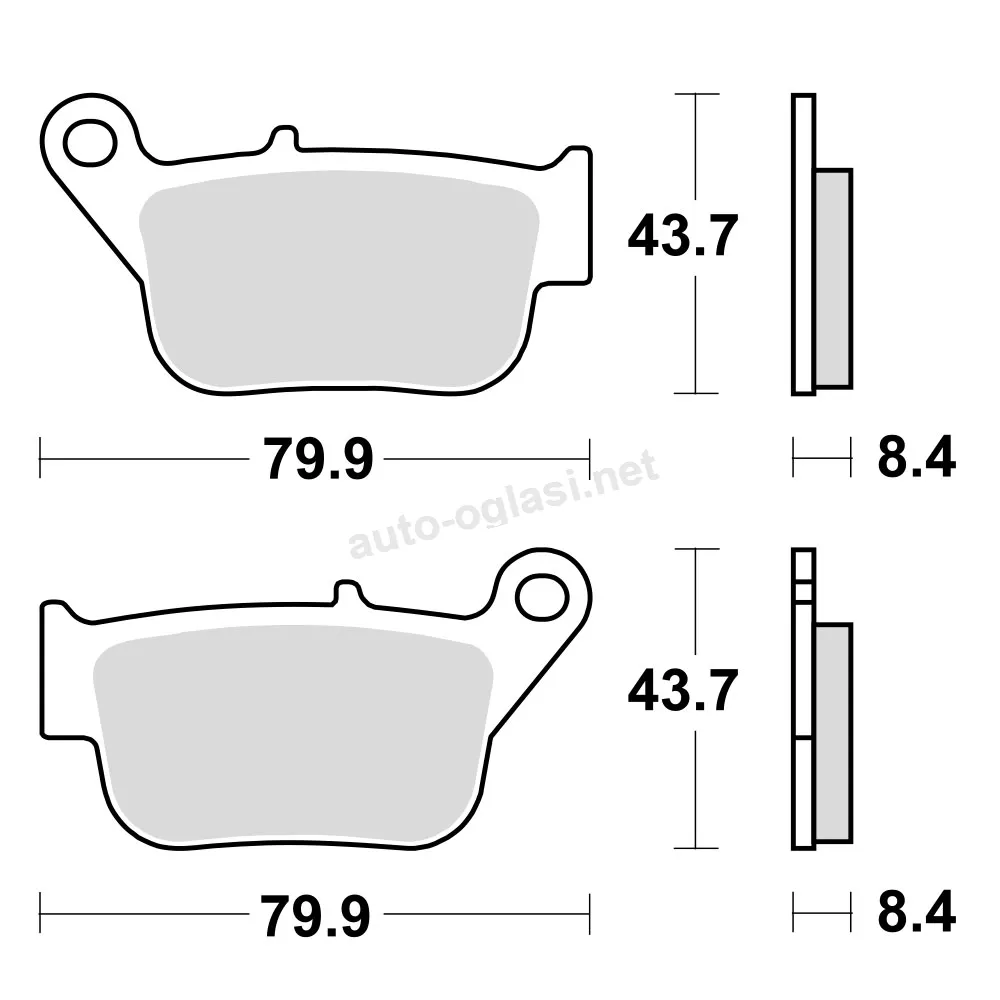 Disk pločice TRW MCB880SRM ( MAXI – SCOOTER SINTER)