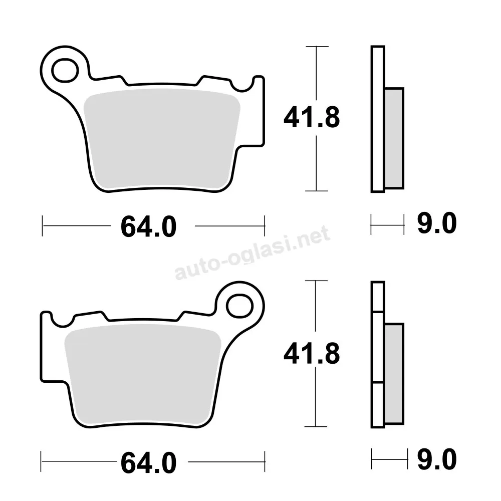 Disk pločice TRW MCB743RSI ( TRACK – SINTER )