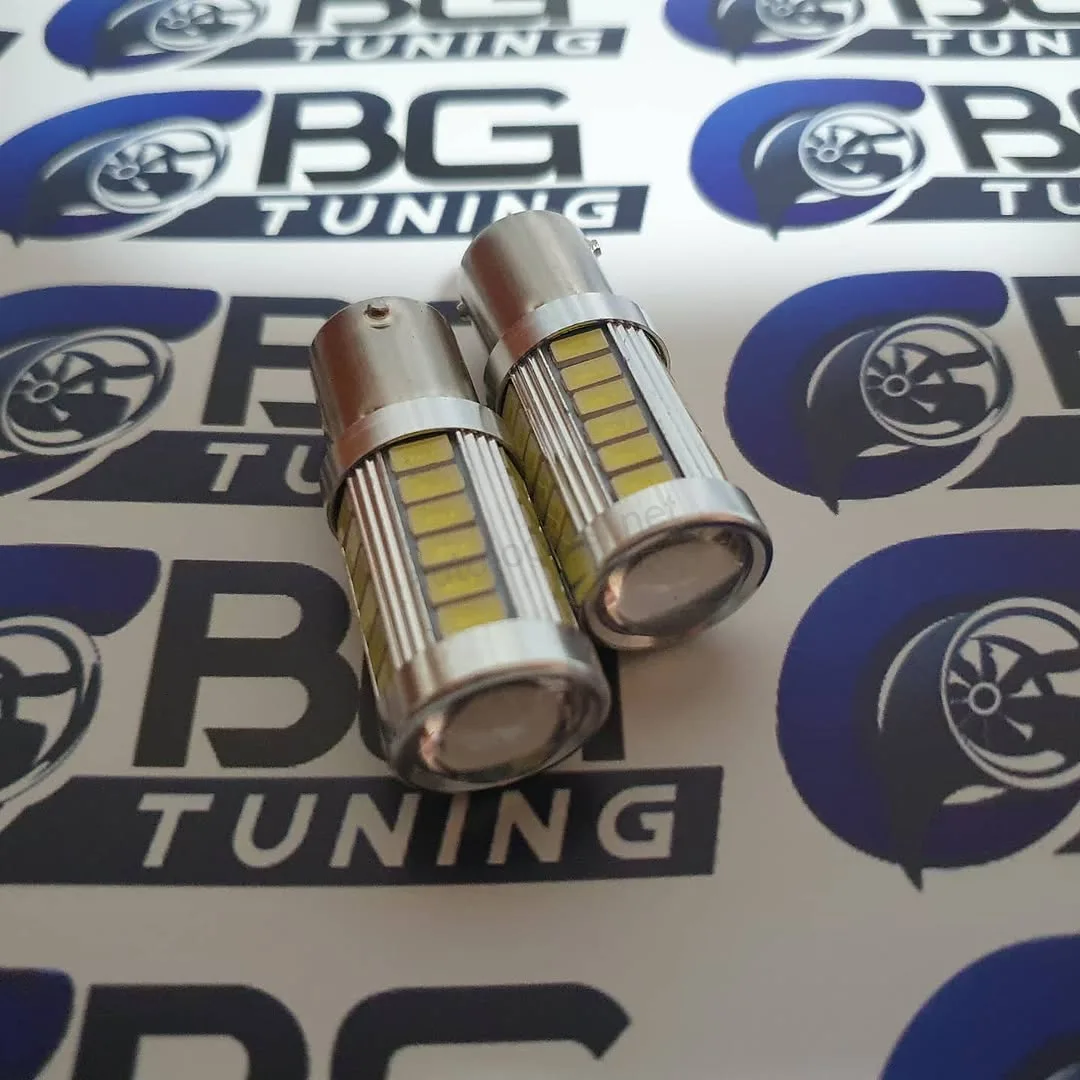 LED sijalica BA15S P21W 33 smd SOČIVO