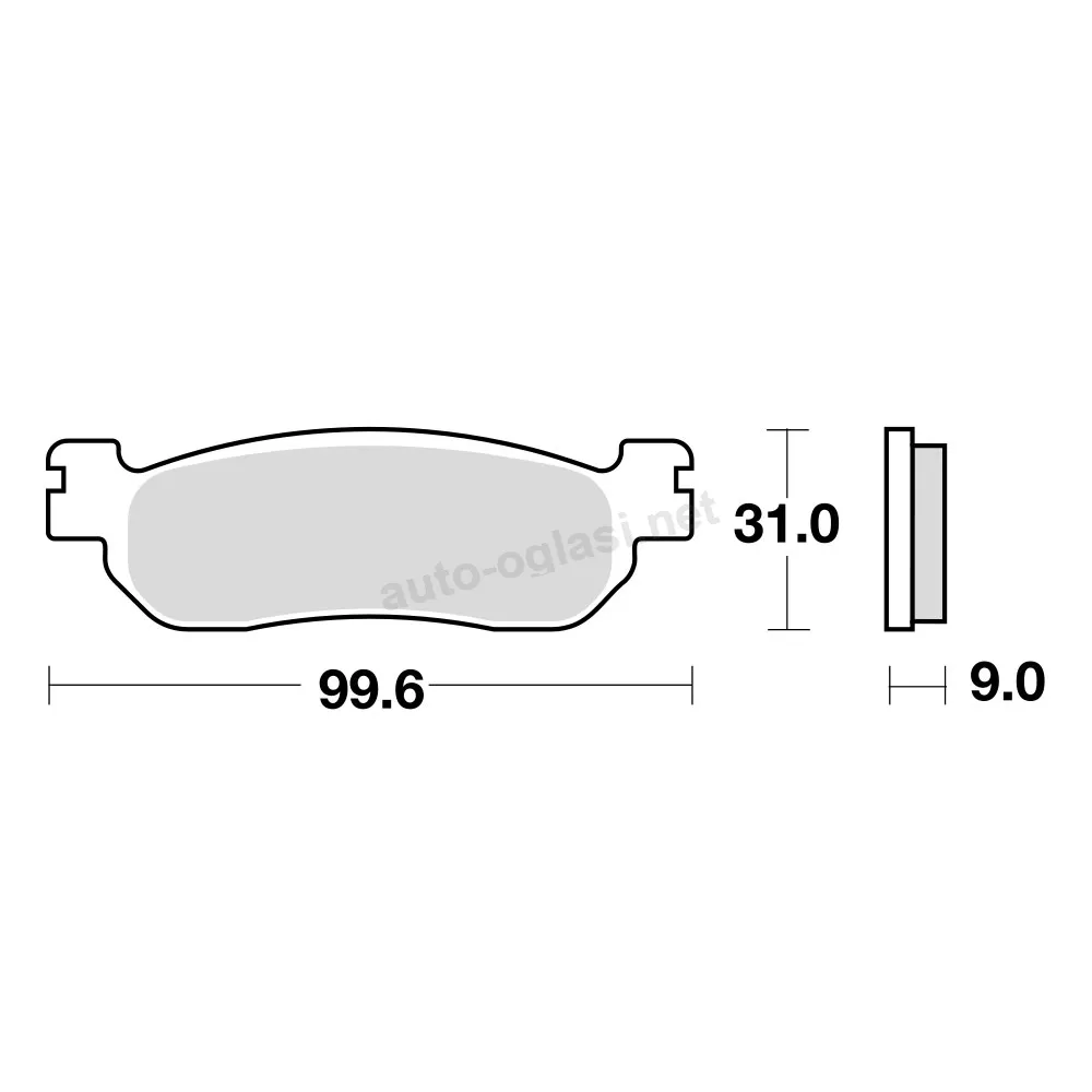 Disk pločice za motocikle TRW MCB699SRM ( MAXI – SCOOTER SINTER )