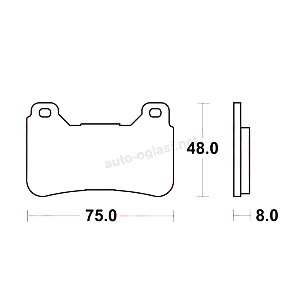 Disk pločice za motocikle TRW MCB755TRQ ( TRACK SINTER )