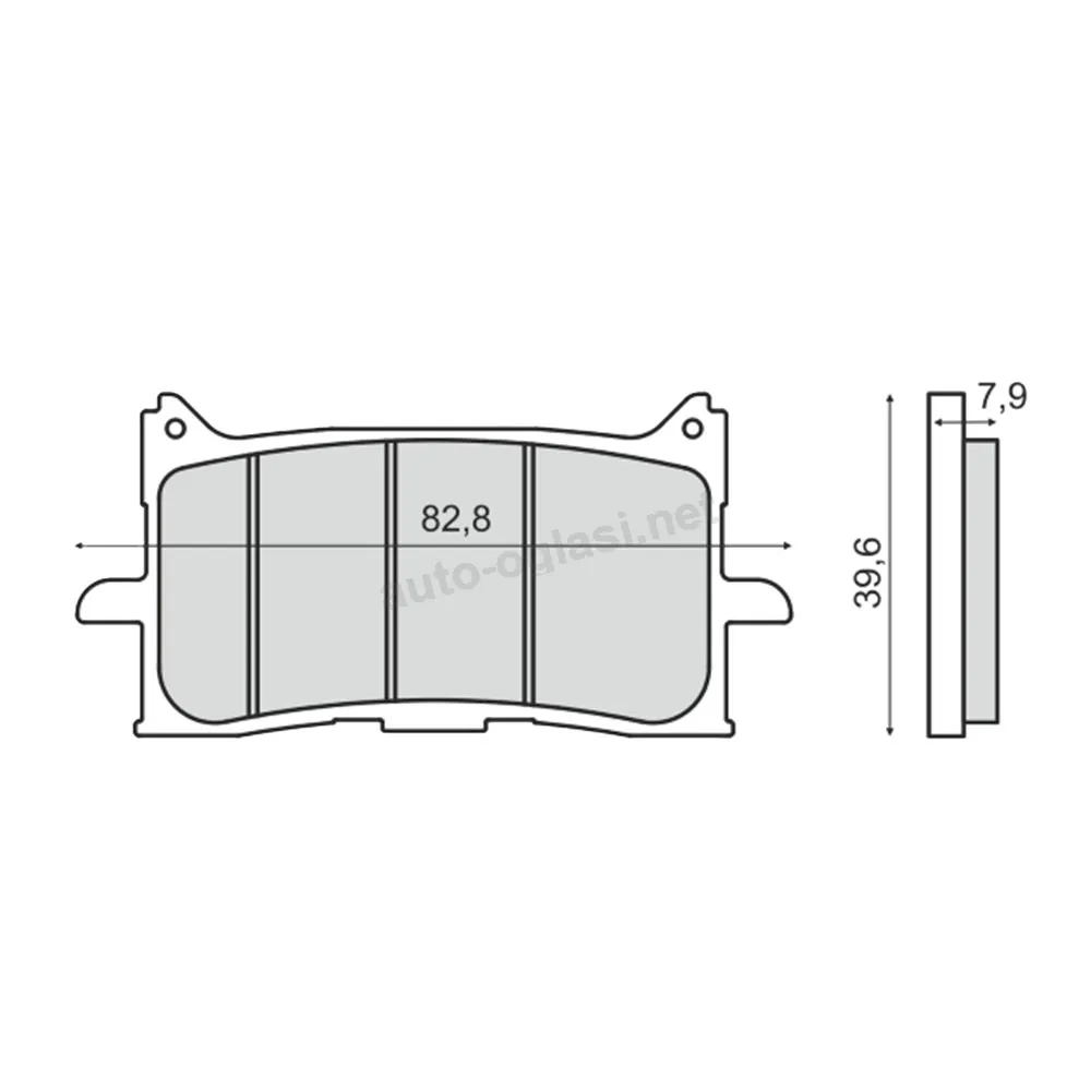 Disk pločice RMS ( SINTER ) Honda CBR 650 R / CRF 1000 Africa / X-ADV 750