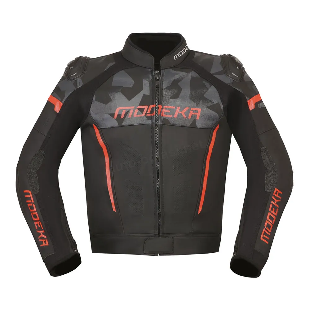Jakna VALYANT kožna crno crvena 54 / XL MODEKA