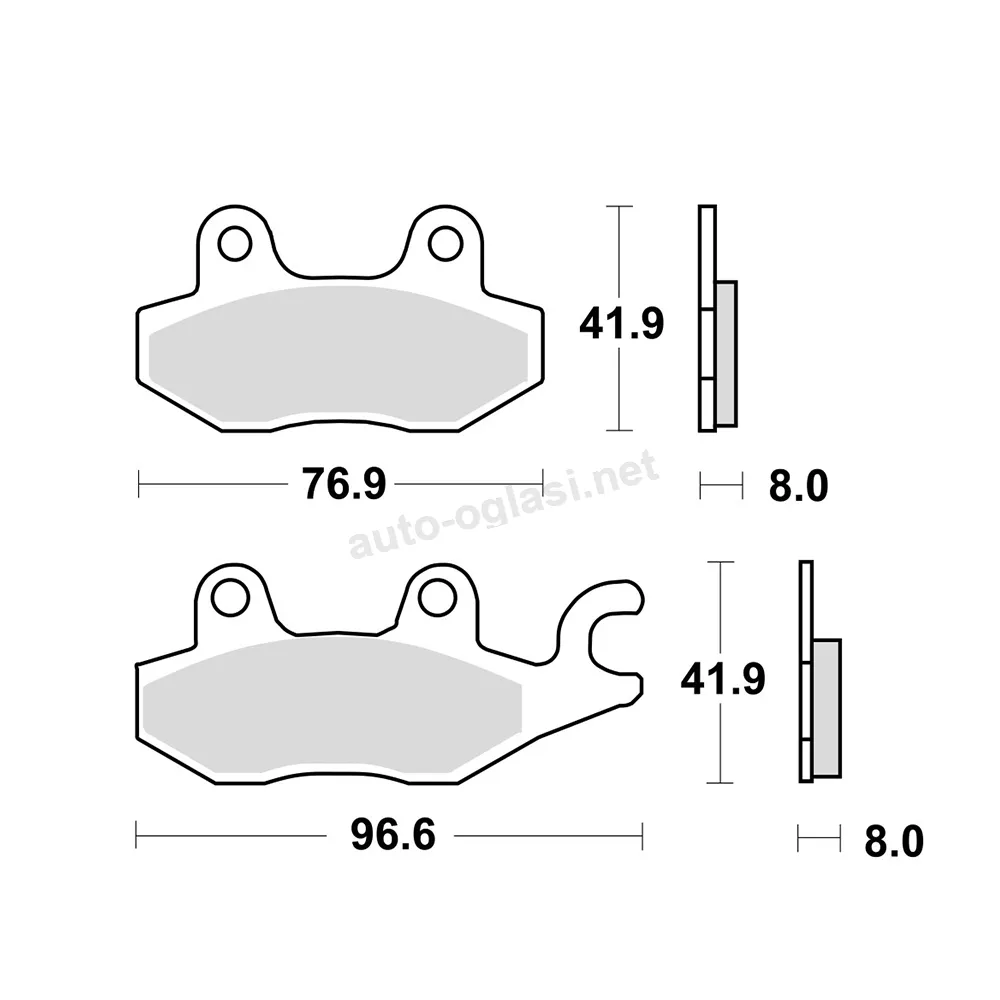 Disk pločice za motocikle TRW MCB615SRM ( MAXI – SCOOTER SINTER )