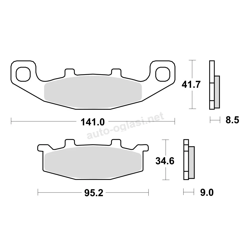 Disk pločice TRW MCB569SV ( SINTER )