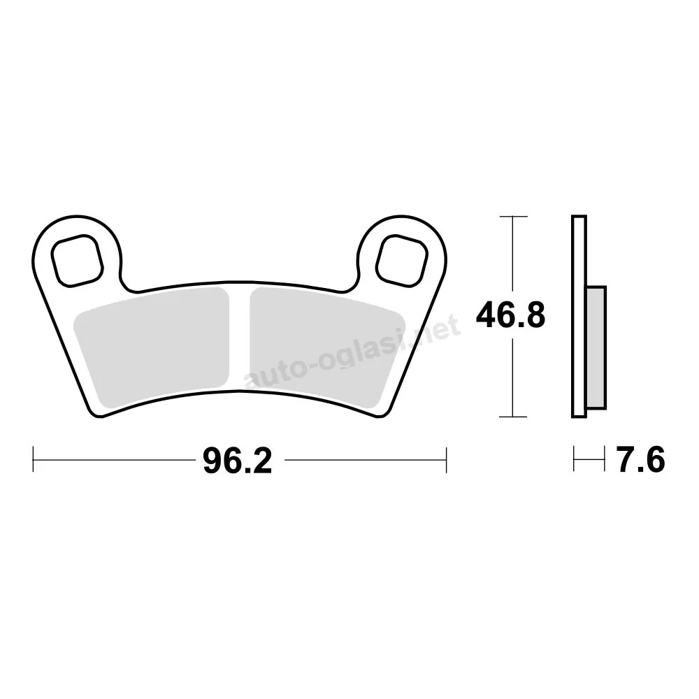 Disk pločice TRW MCB854SI ( SINTER )