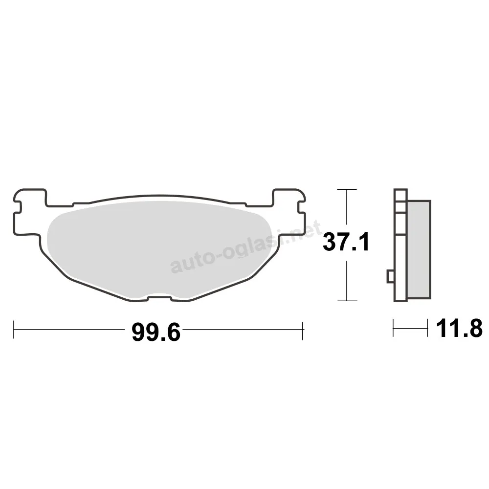 Disk pločice TRW MCB768SRM ( MAXI – SCOOTER SINTER )