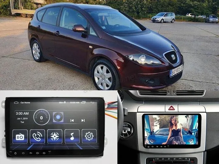 Seat Altea 2007 - 2011 Multimedija 9 inca Android