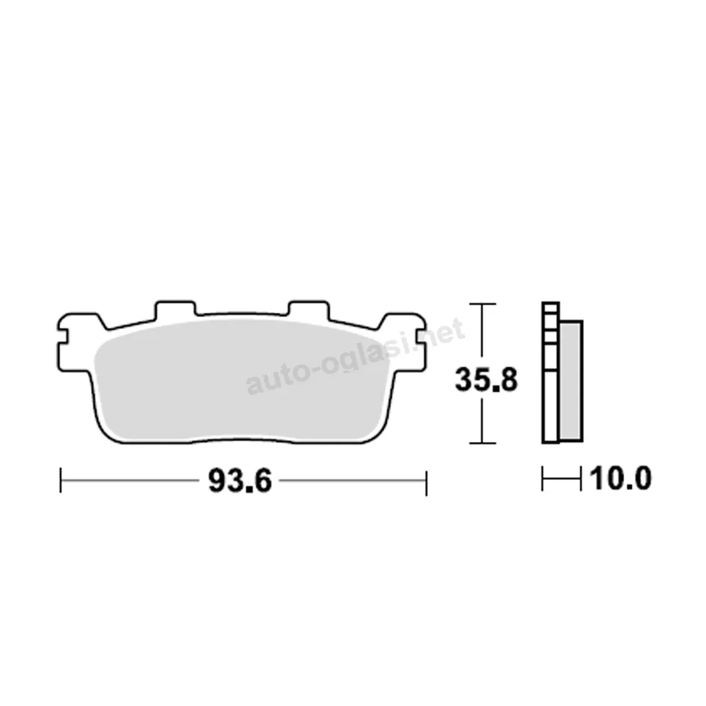 Disk pločice TRW MCB821SRM ( MAXI – SCOOTER SINTER )