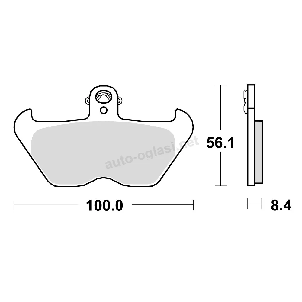 Disk pločice TRW MCB680 ( ORGANIC )